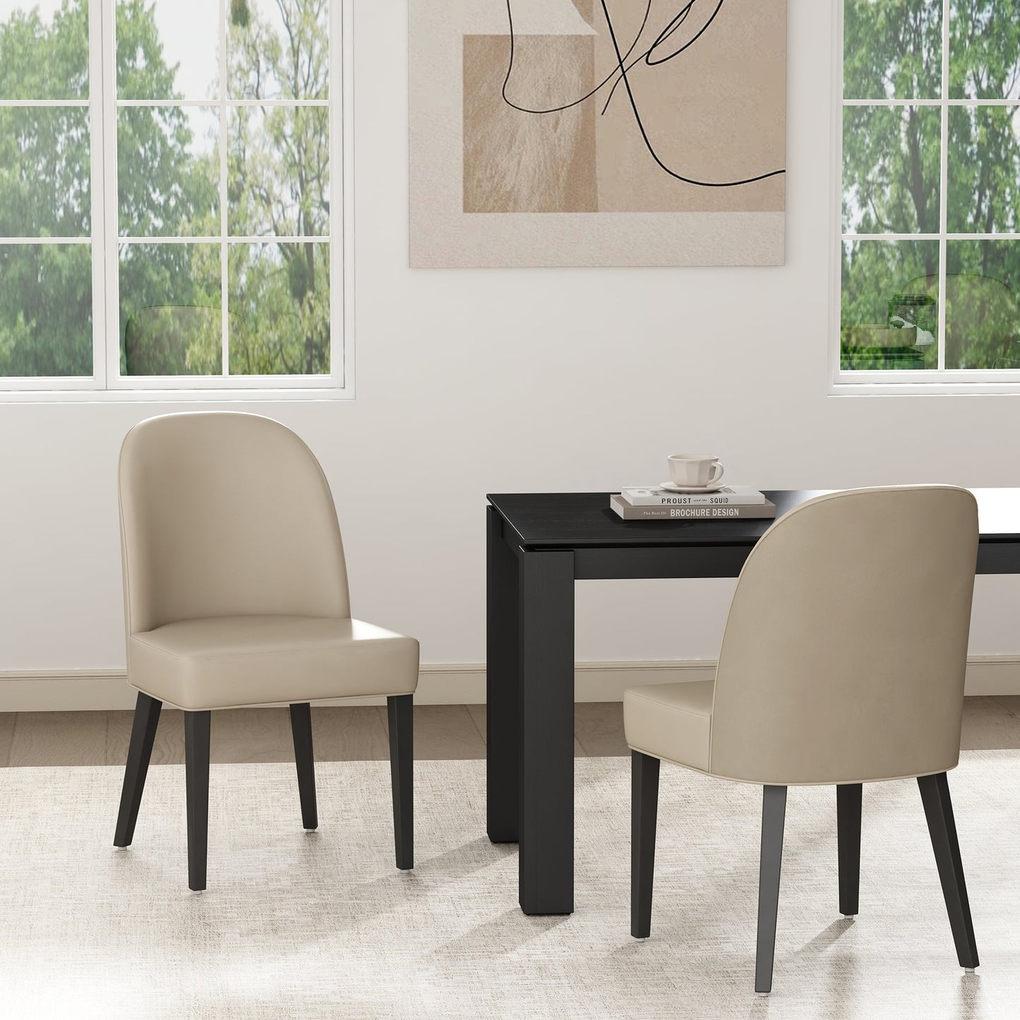 Hillman Dining Chair in Sand (set of 2) - Ornate Home