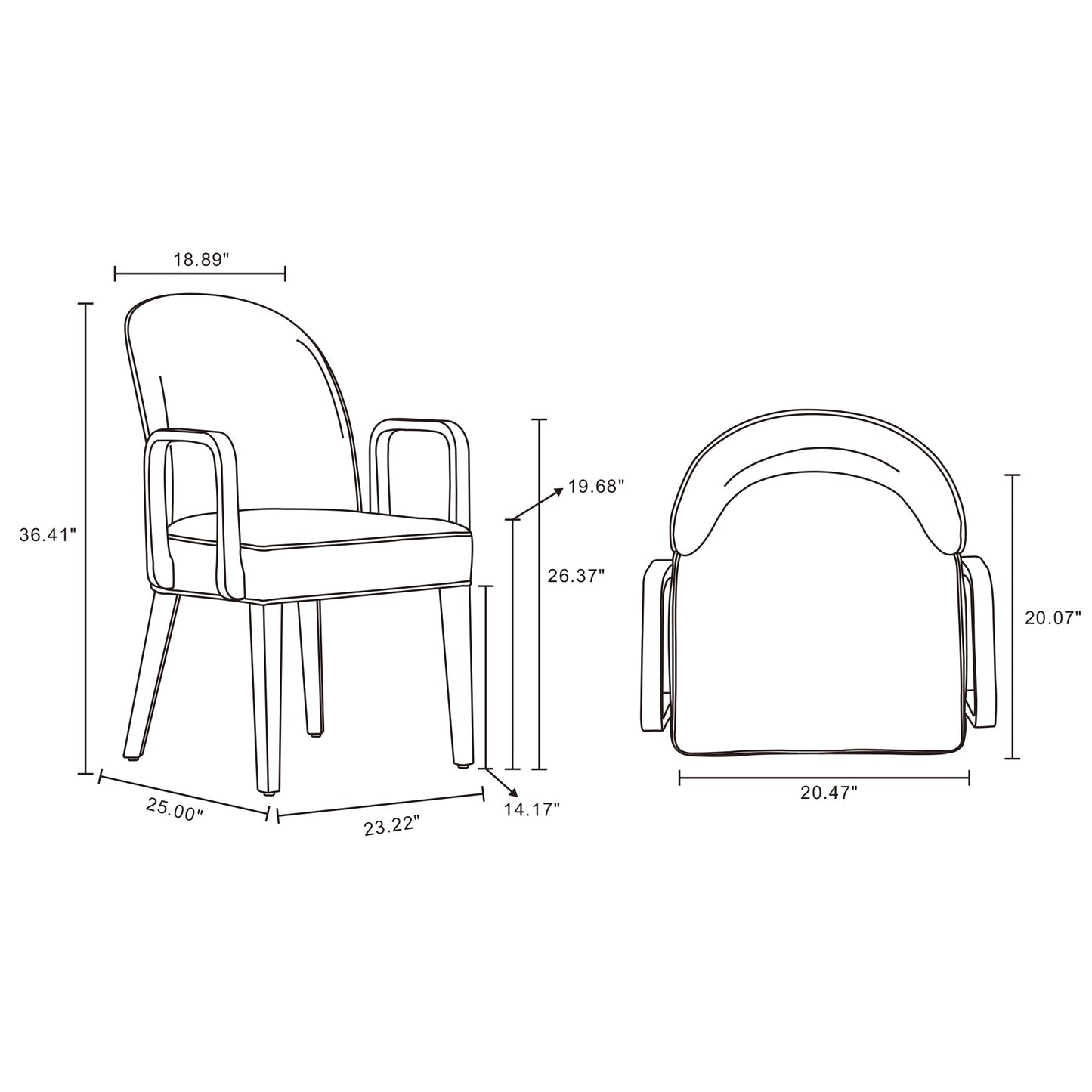 Hillman Dining Side and Arm Chairs in Light Blue (set of 6) - Ornate Home