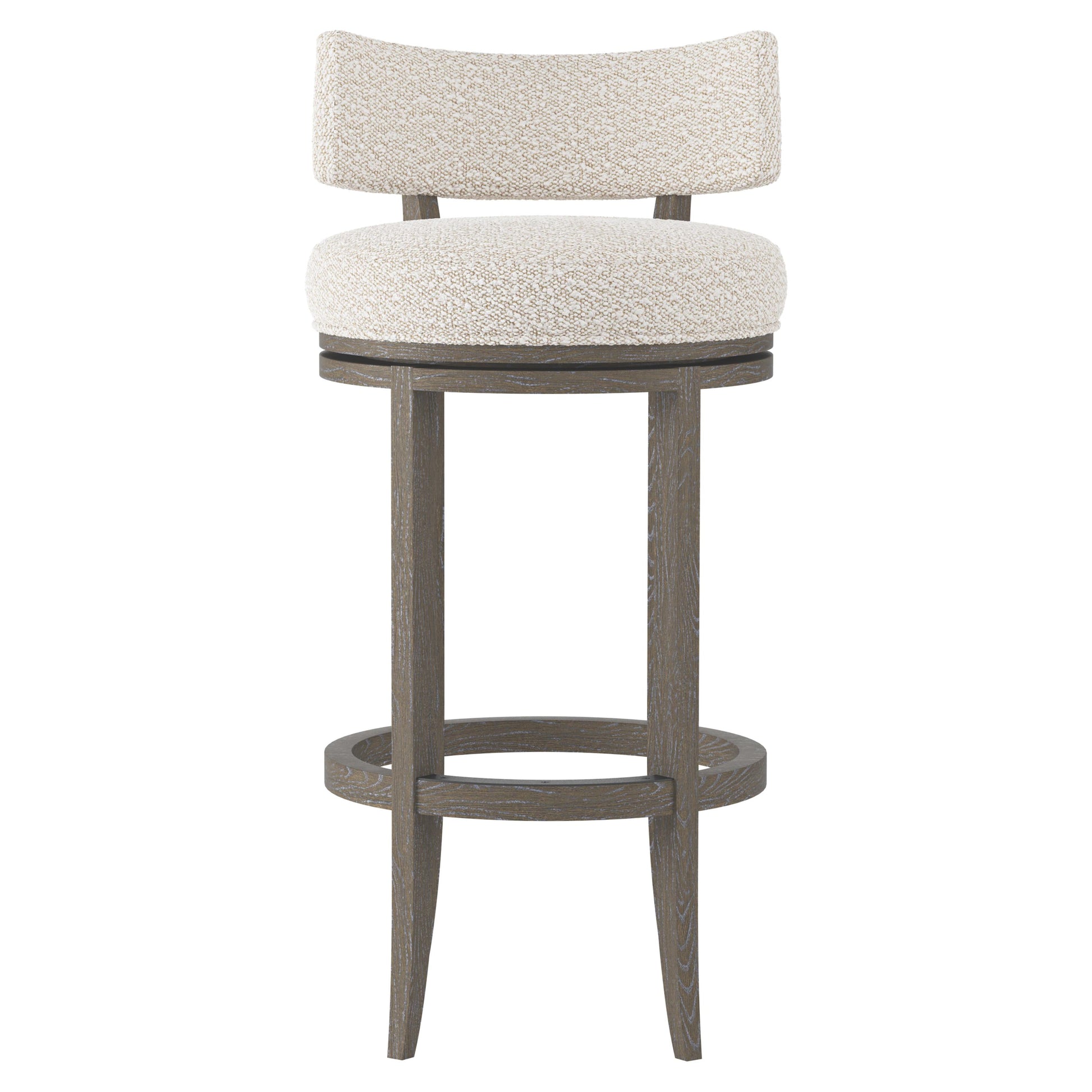Hirsch Portobello/White/Cream Fabric Bar Stool - Ornate Home