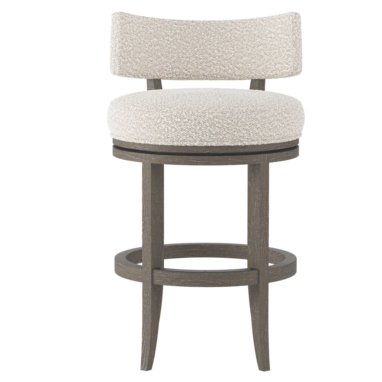 Hirsch Portobello/White/Cream Fabric Counter Stool - Ornate Home
