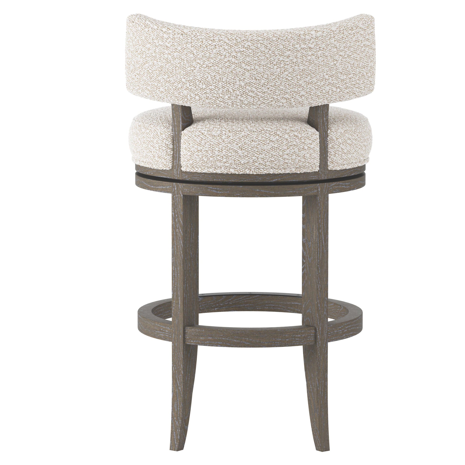 Hirsch Portobello/White/Cream Fabric Counter Stool - Ornate Home