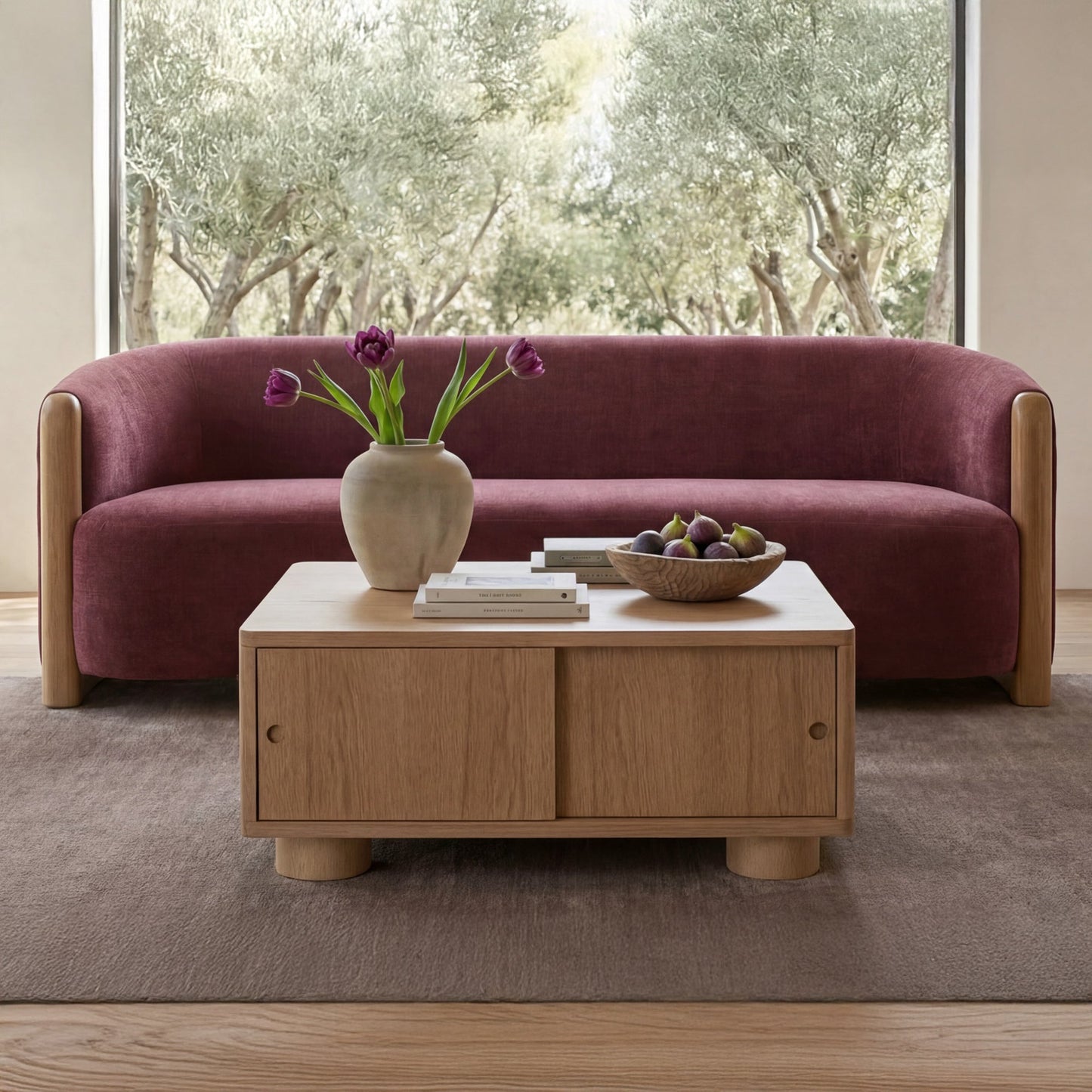 Hobbs Natural Storage Coffee Table - Ornate Home
