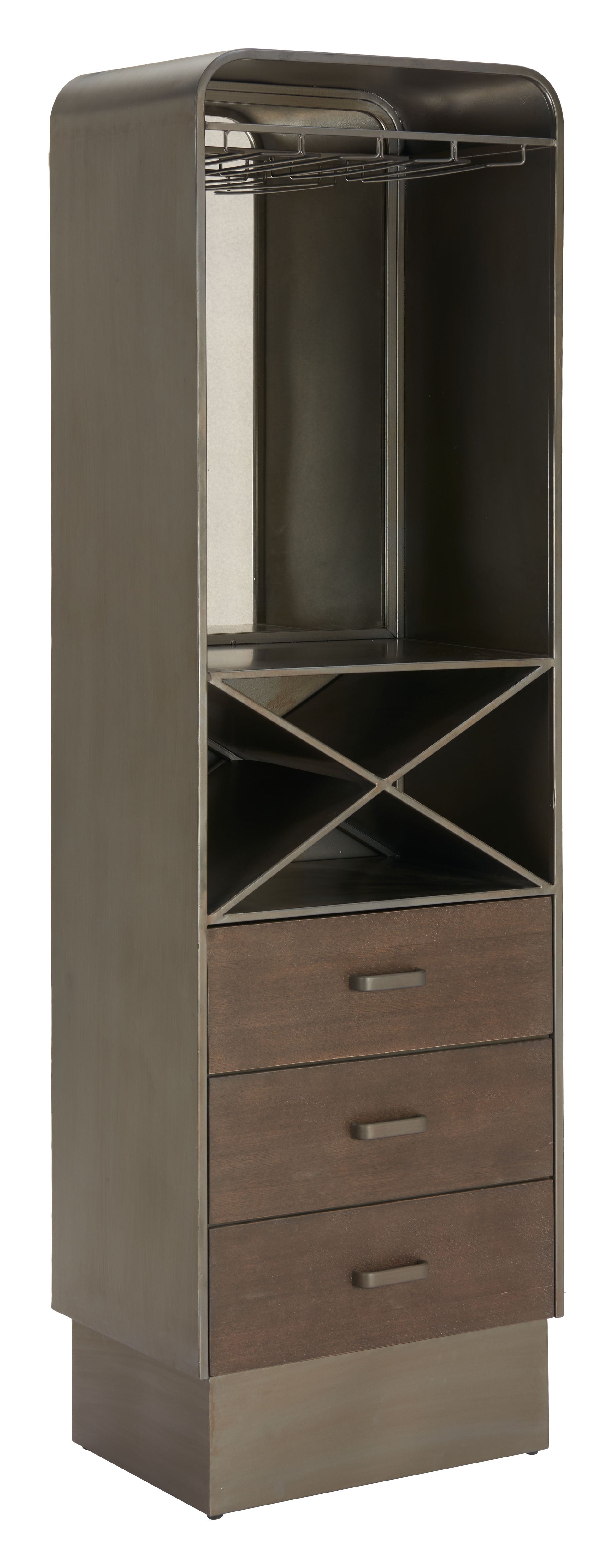 Hole Bronze Bar Cabinet - Ornate Home