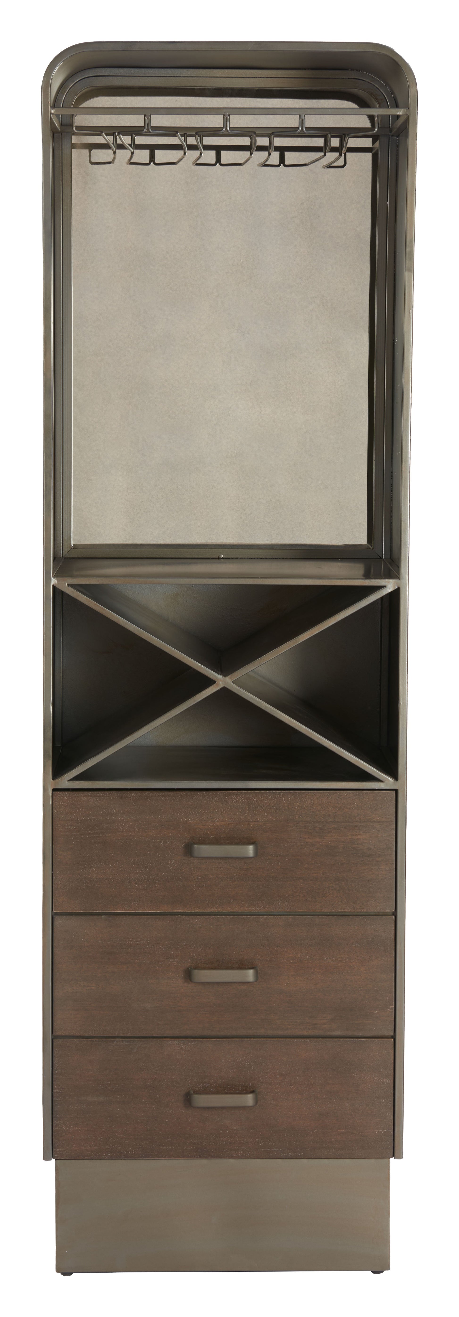 Hole Bronze Bar Cabinet - Ornate Home