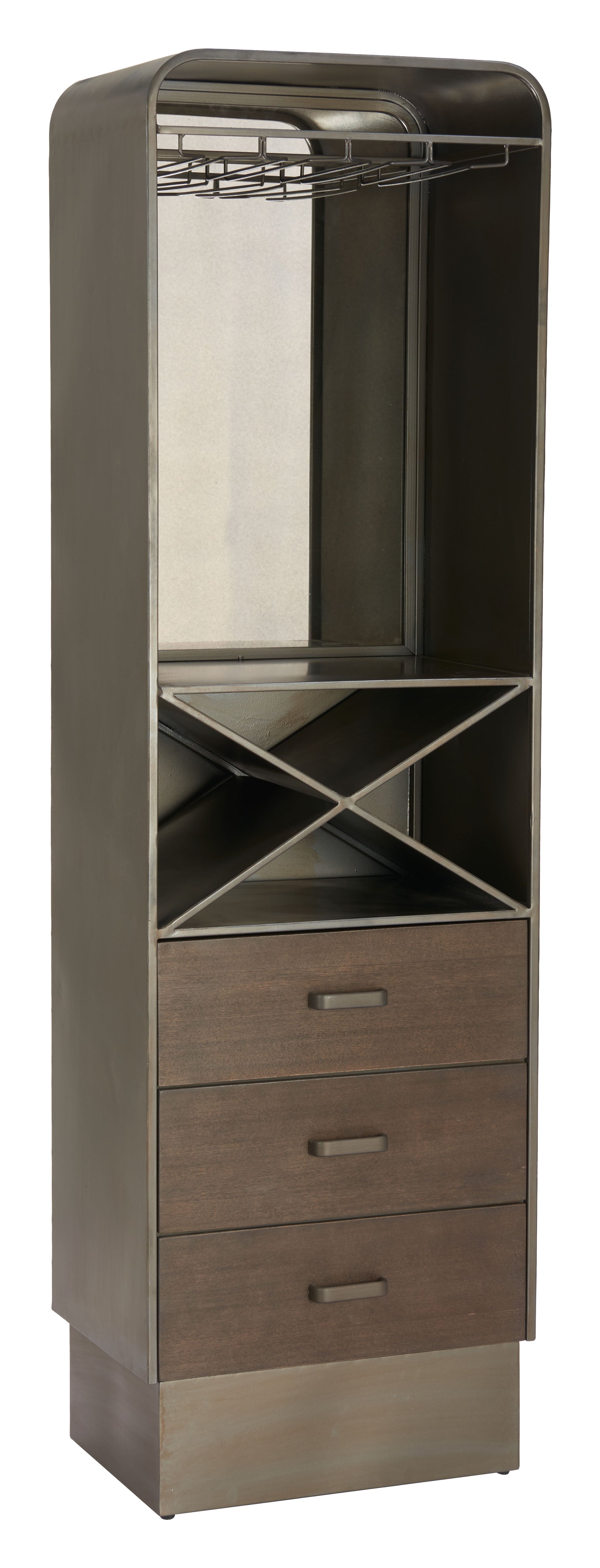 Hole Bronze Bar Cabinet - Ornate Home
