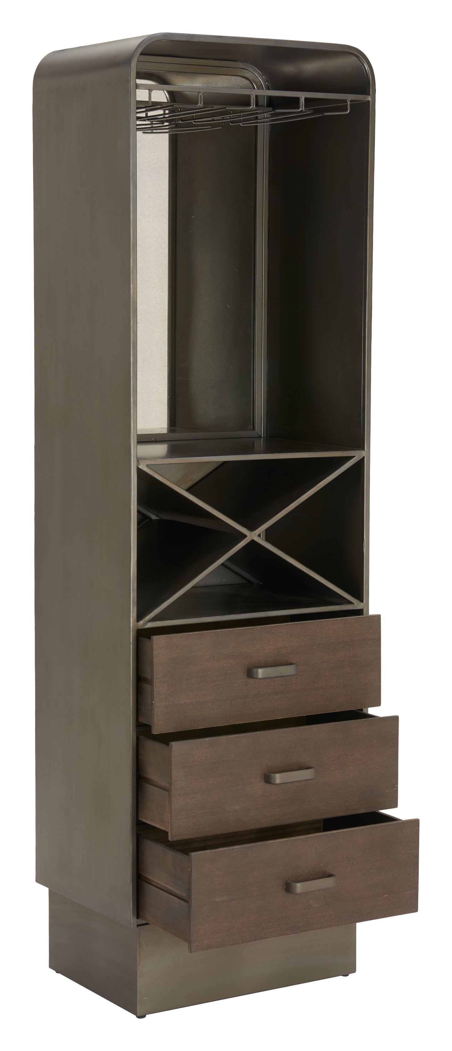Hole Bronze Bar Cabinet - Ornate Home