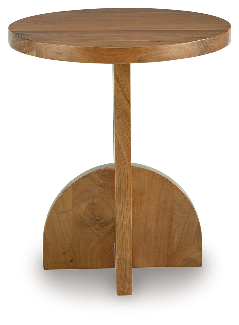 Hollbourne Brown Accent Table- Viva Furn