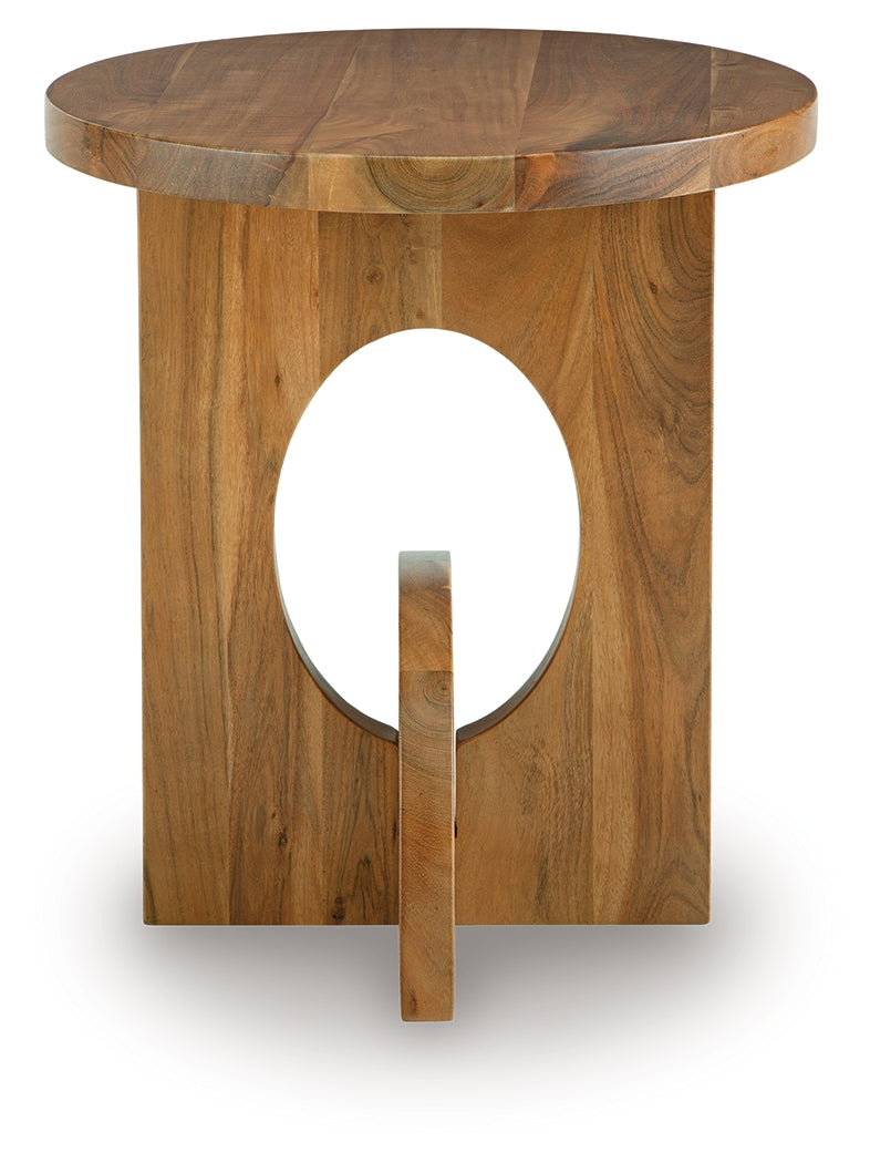 Hollbourne Brown Accent Table- Viva Furn