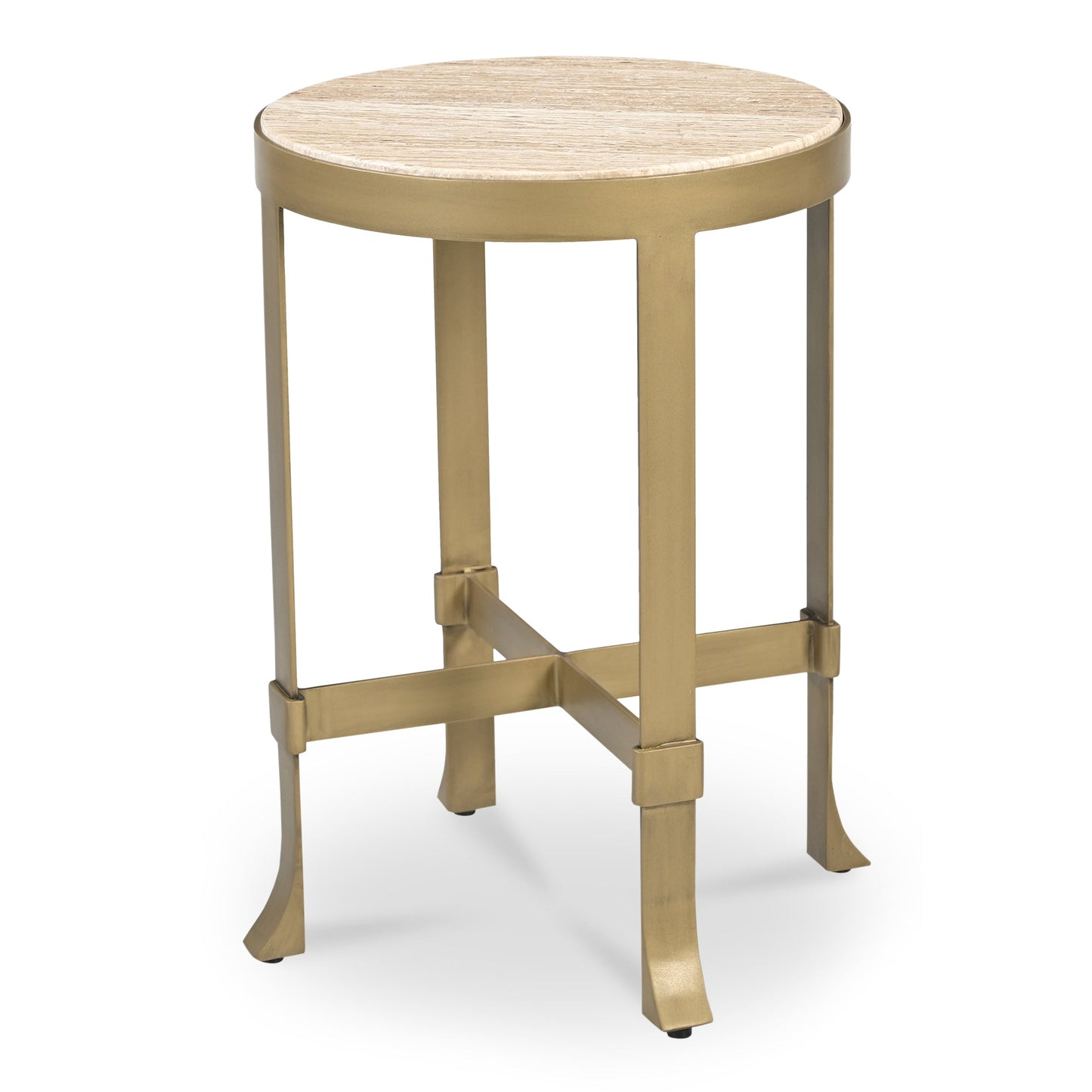 Holli Travertine Side Table - Ornate Home