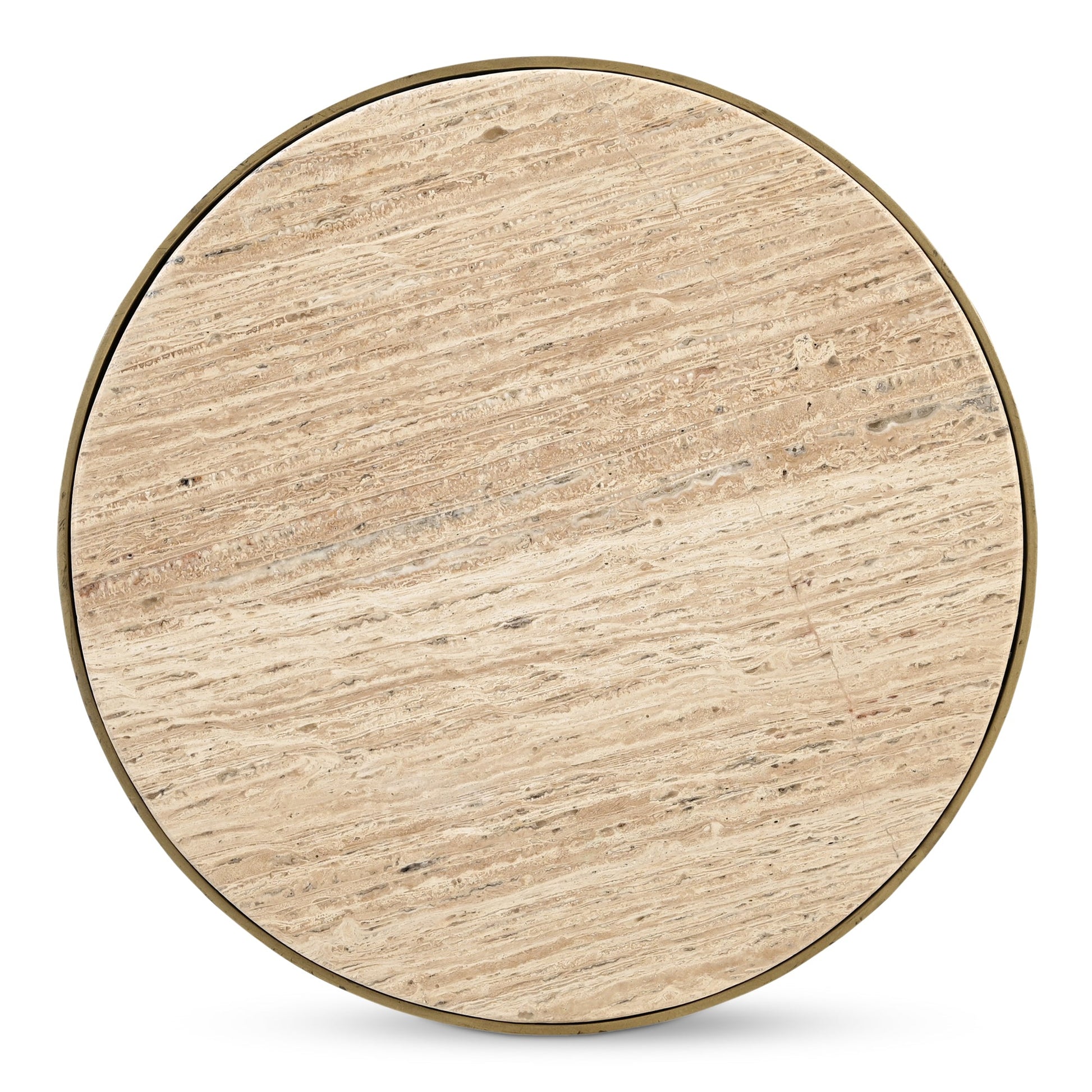 Holli Travertine Side Table - Ornate Home