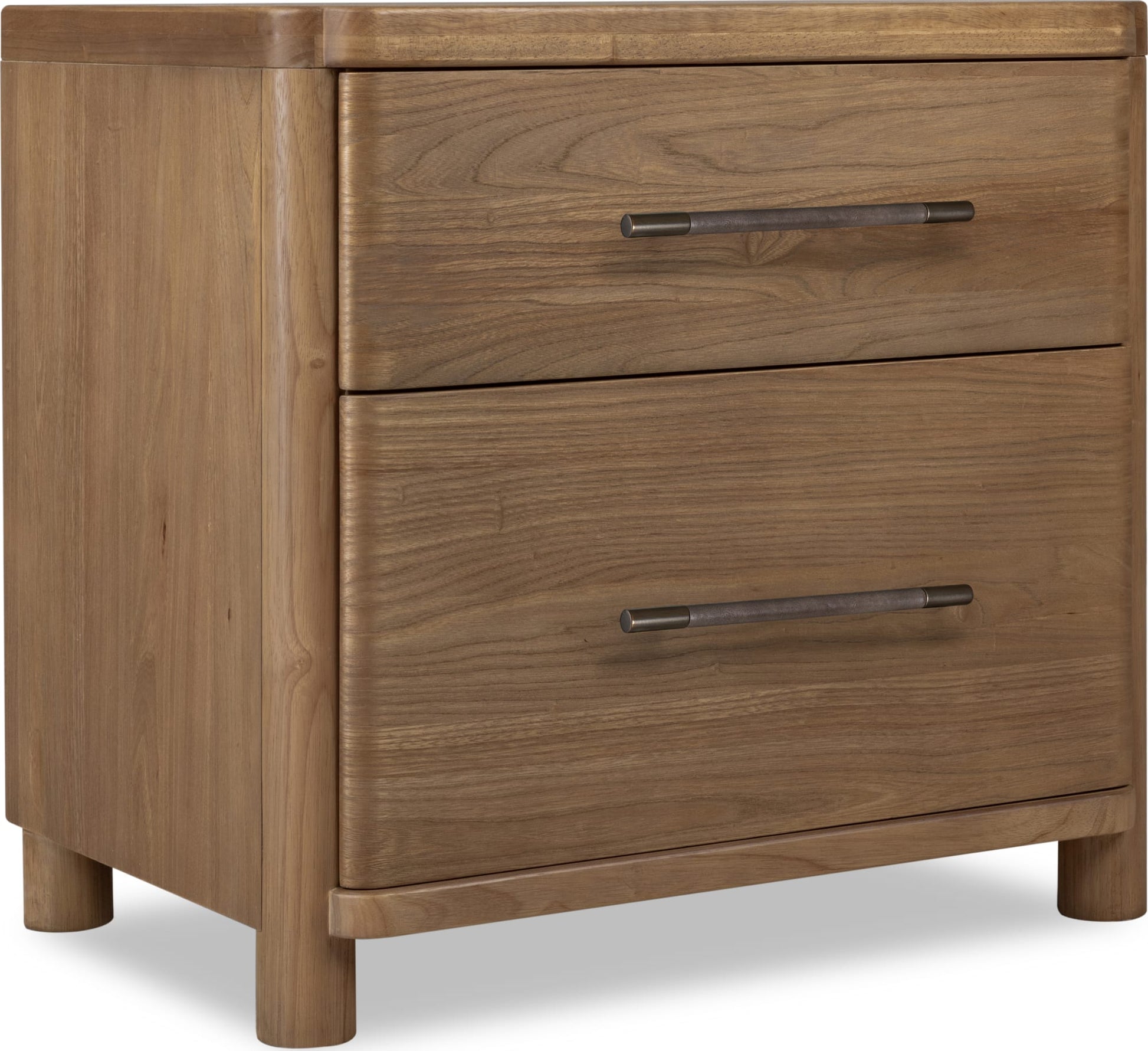 Hollis Cabin Glow Two Drawer Nightstand w/CM - Ornate Home