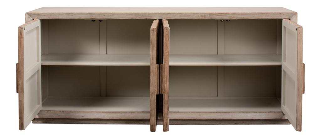 Hollis Grey 4 Door Sideboard - Ornate Home