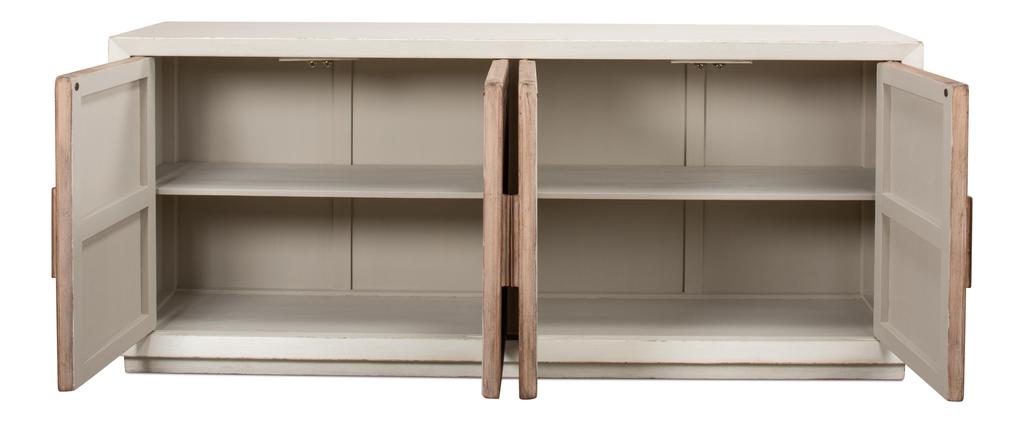 Hollis White 4 Door Sideboard - Ornate Home