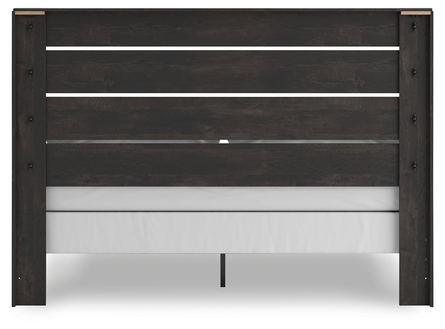Hollivern Dark Gray King Panel Bed- Viva Furn