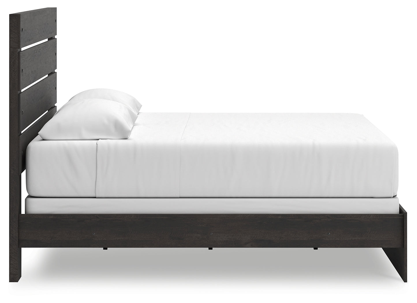 Hollivern Dark Gray King Panel Bed- Viva Furn