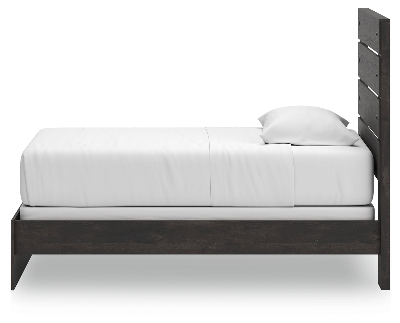 Hollivern Dark Gray Twin Panel Youth Bed- Viva Furn