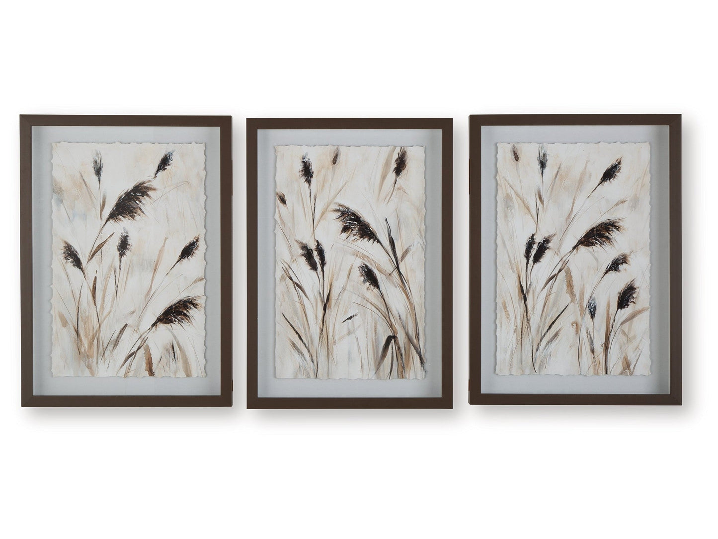 Honslow Brown/Black/White Wall Art Set (Set of 3)- Viva Furn