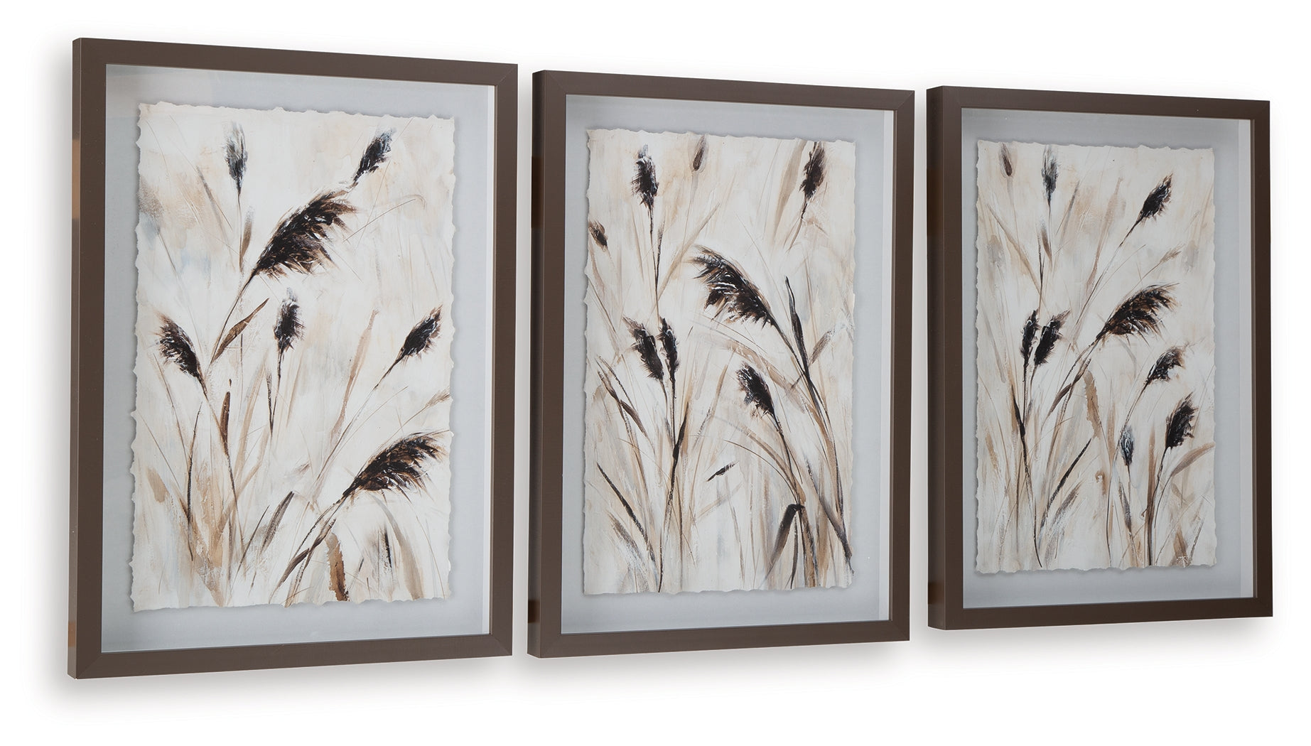 Honslow Brown/Black/White Wall Art Set (Set of 3)- Viva Furn