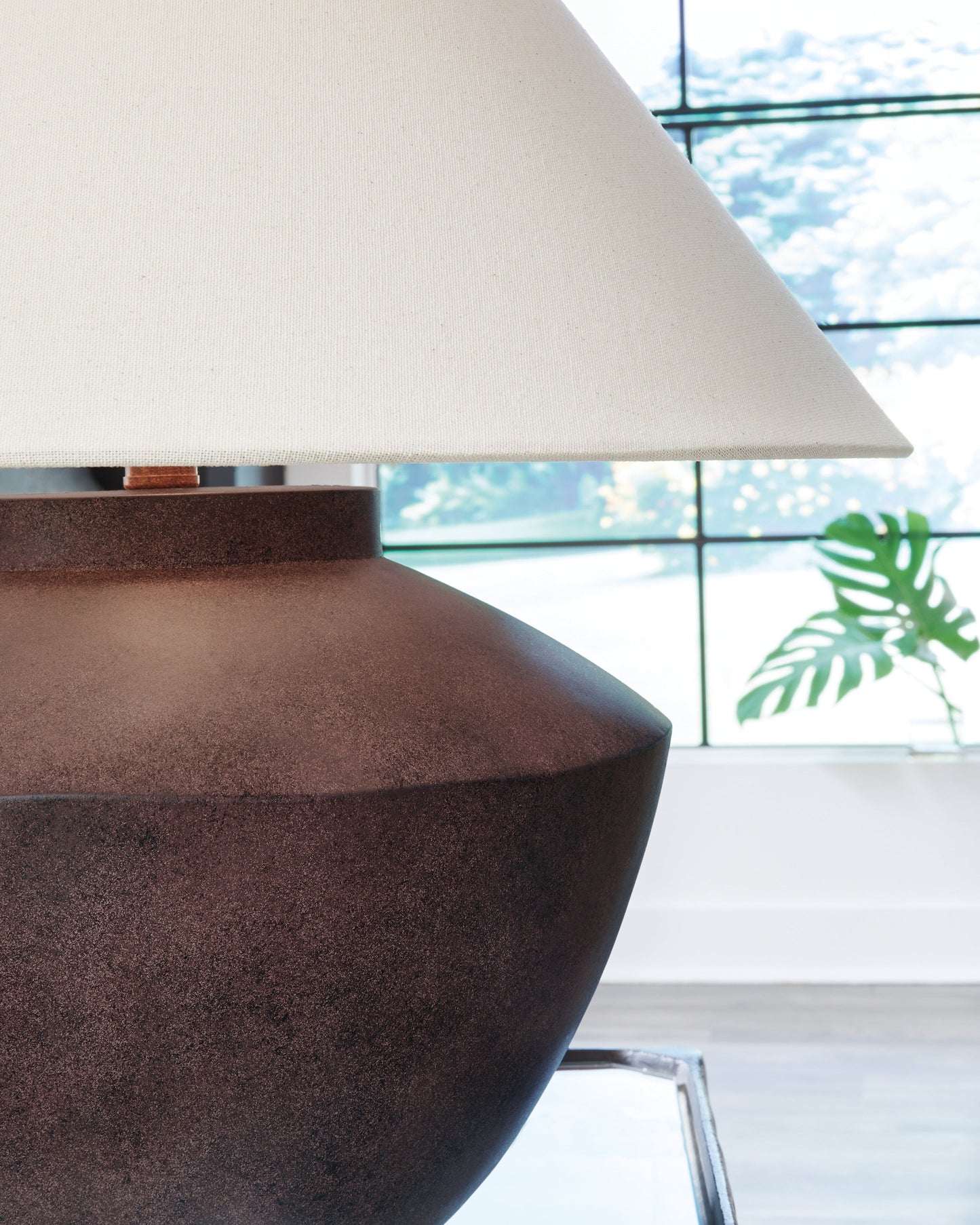 Honsworth Antique Brown Poly Table Lamp (1/CN)- Viva Furn