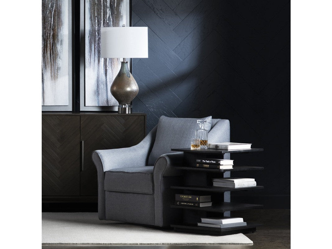 Hopper Black End Table - Ornate Home