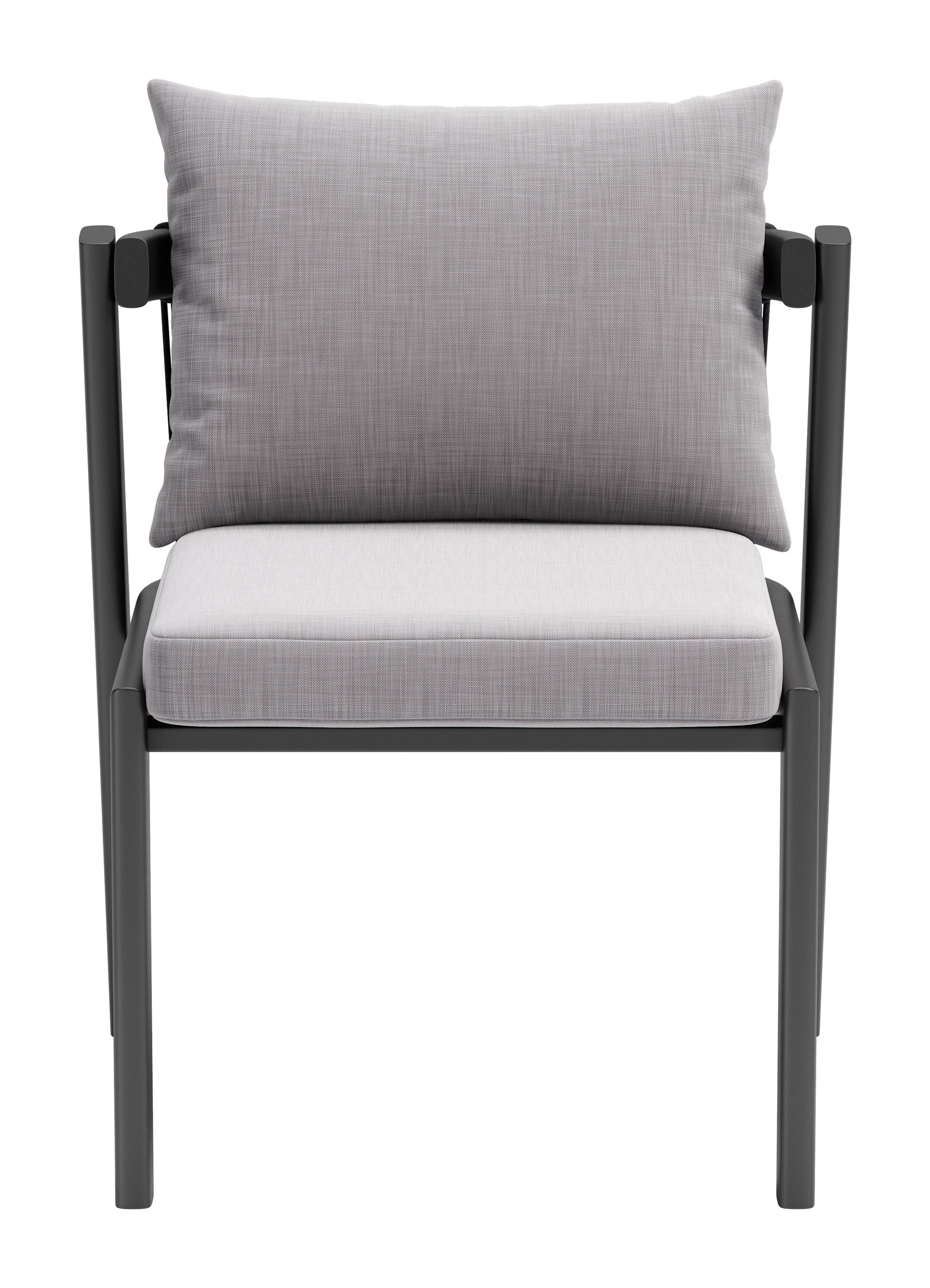 Horizon Gray Outdoor Dining Chair (Set of 2) - Ornate Home