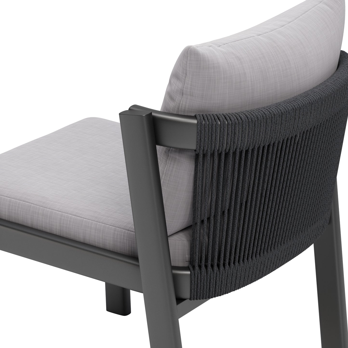 Horizon Gray Outdoor Dining Chair (Set of 2) - Ornate Home