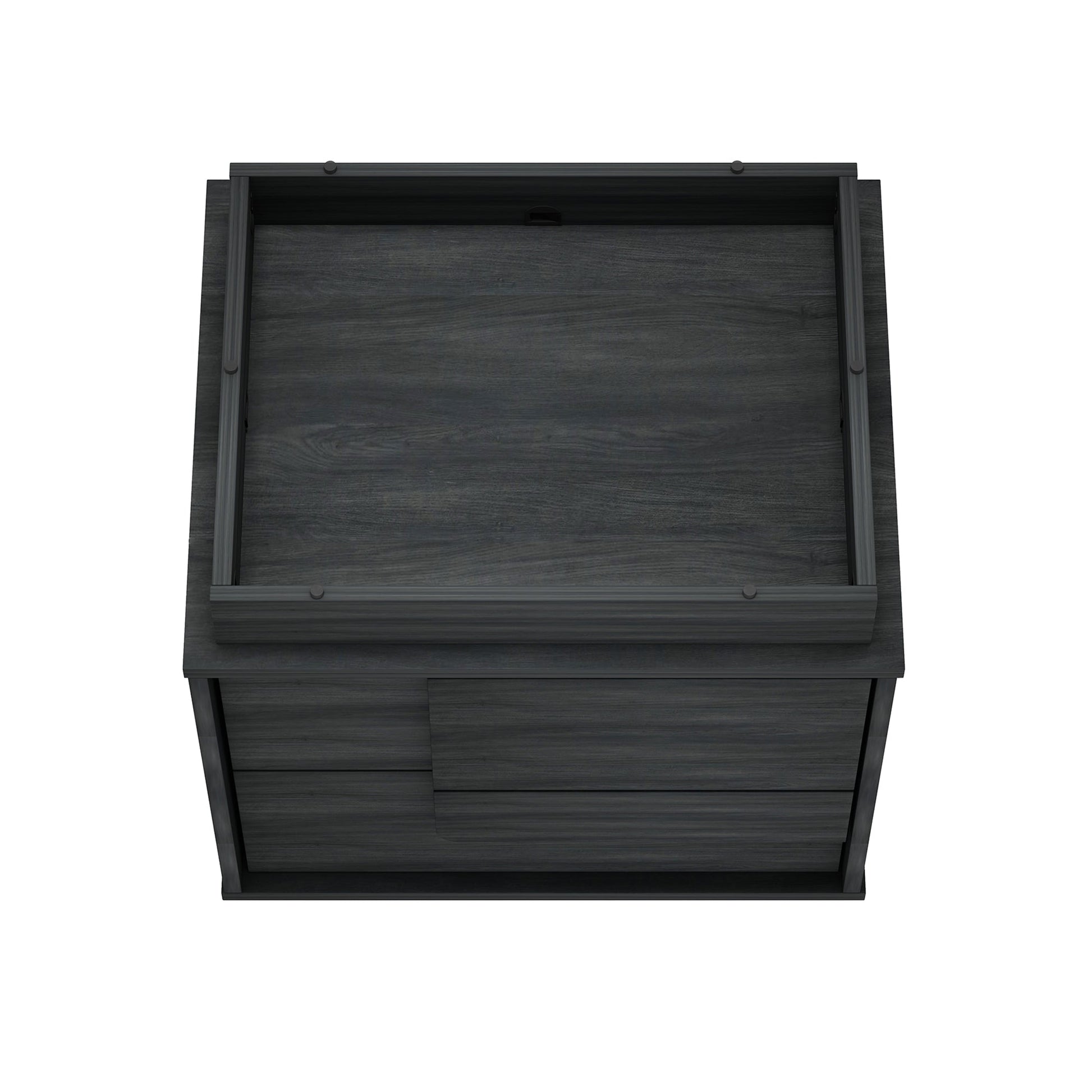 Horizon Nightstand in Charcoal Grey (set of 2) - Ornate Home