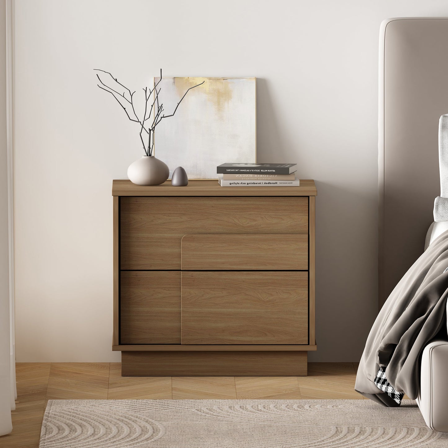 Horizon Nightstand in Maple - Ornate Home