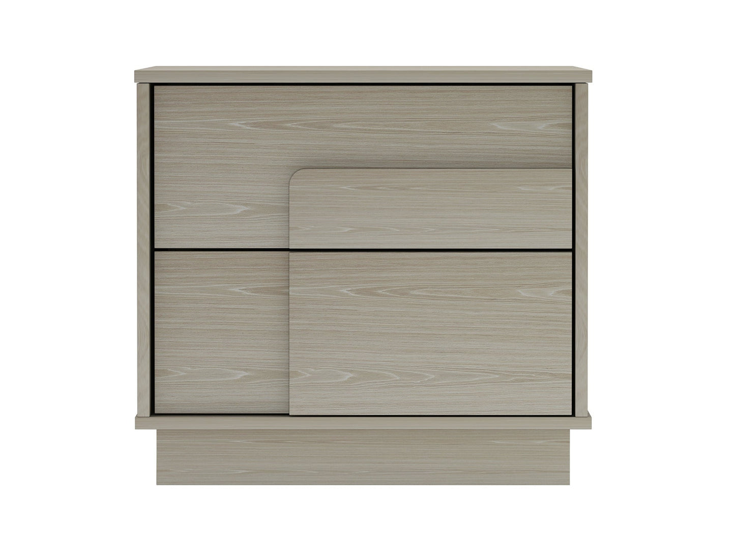 Horizon Nightstand in Whitewashed Oak - Ornate Home