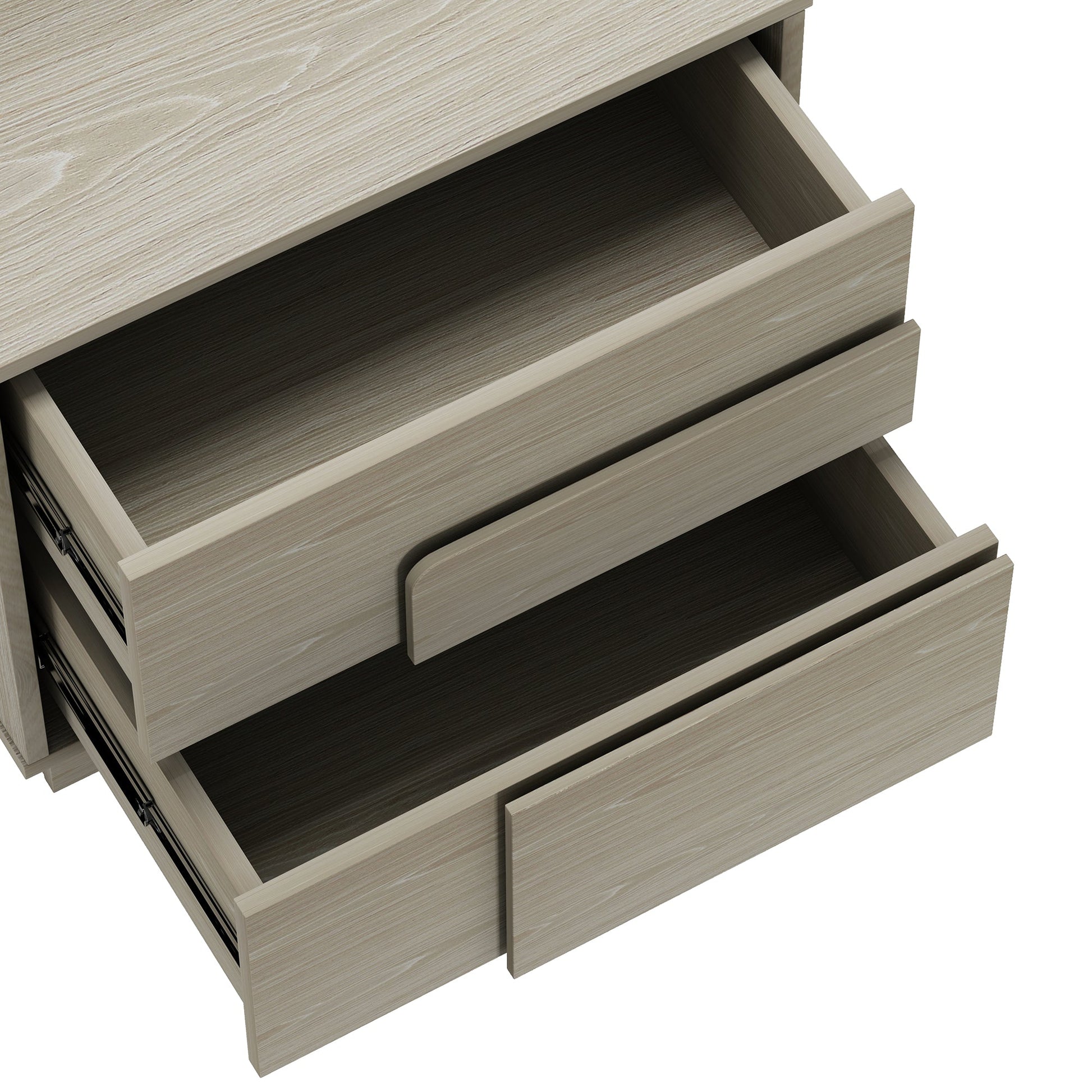 Horizon Nightstand in Whitewashed Oak - Ornate Home