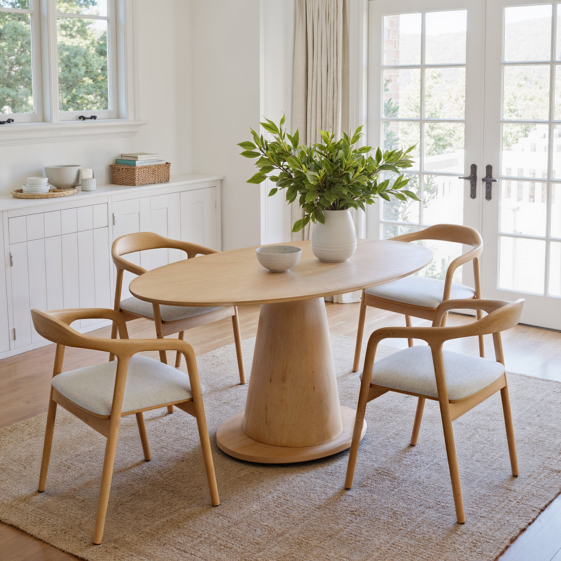 Hosoi Beige Dining Chair - Ornate Home