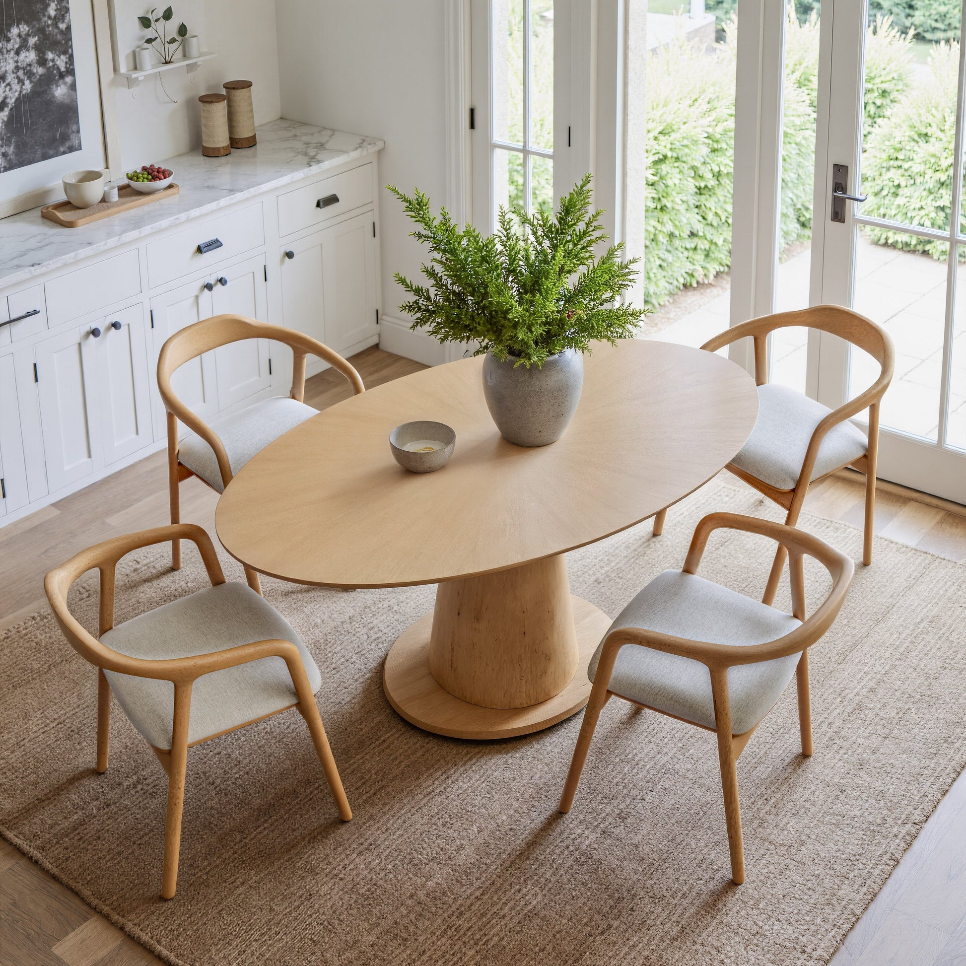 Hosoi Beige Dining Chair - Ornate Home