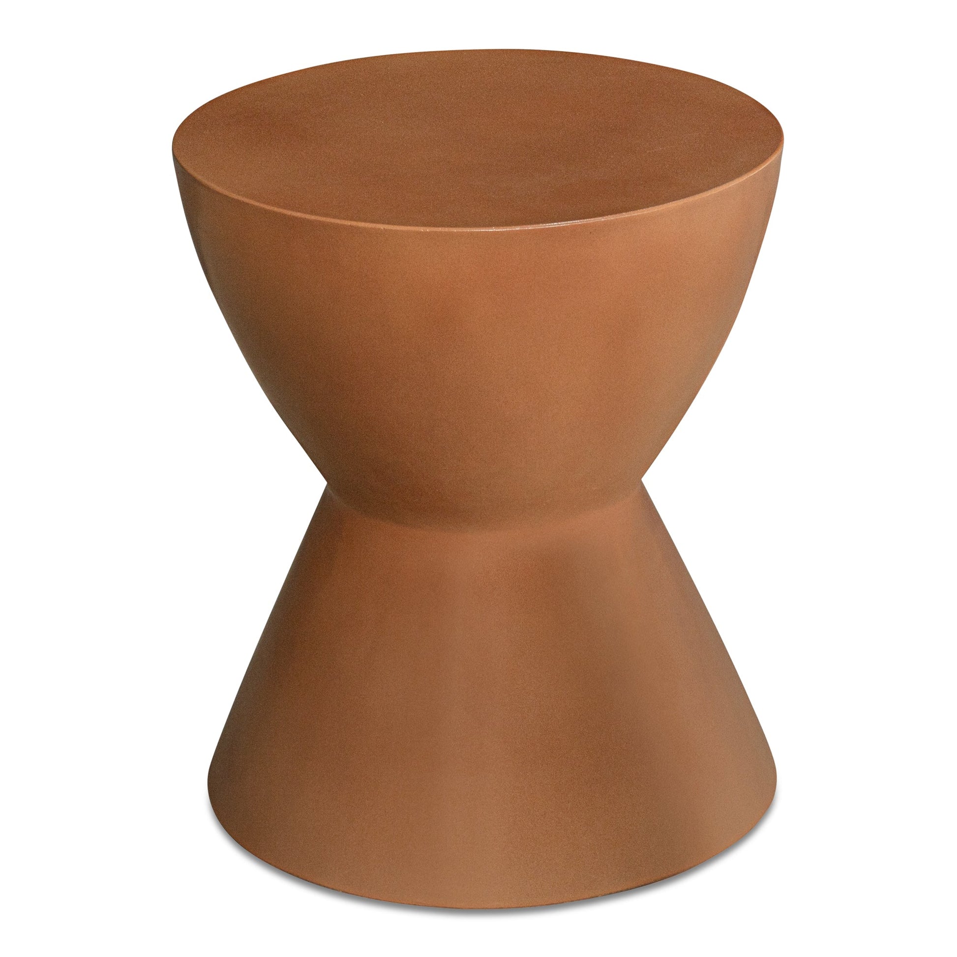 Hourglass Terracotta Outdoor Stool - Ornate Home