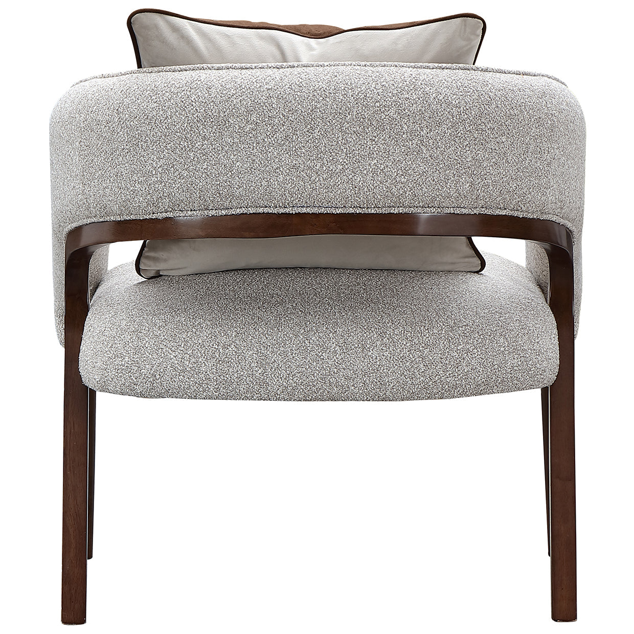Houston Walnut/Pebble Accent Chair - Ornate Home