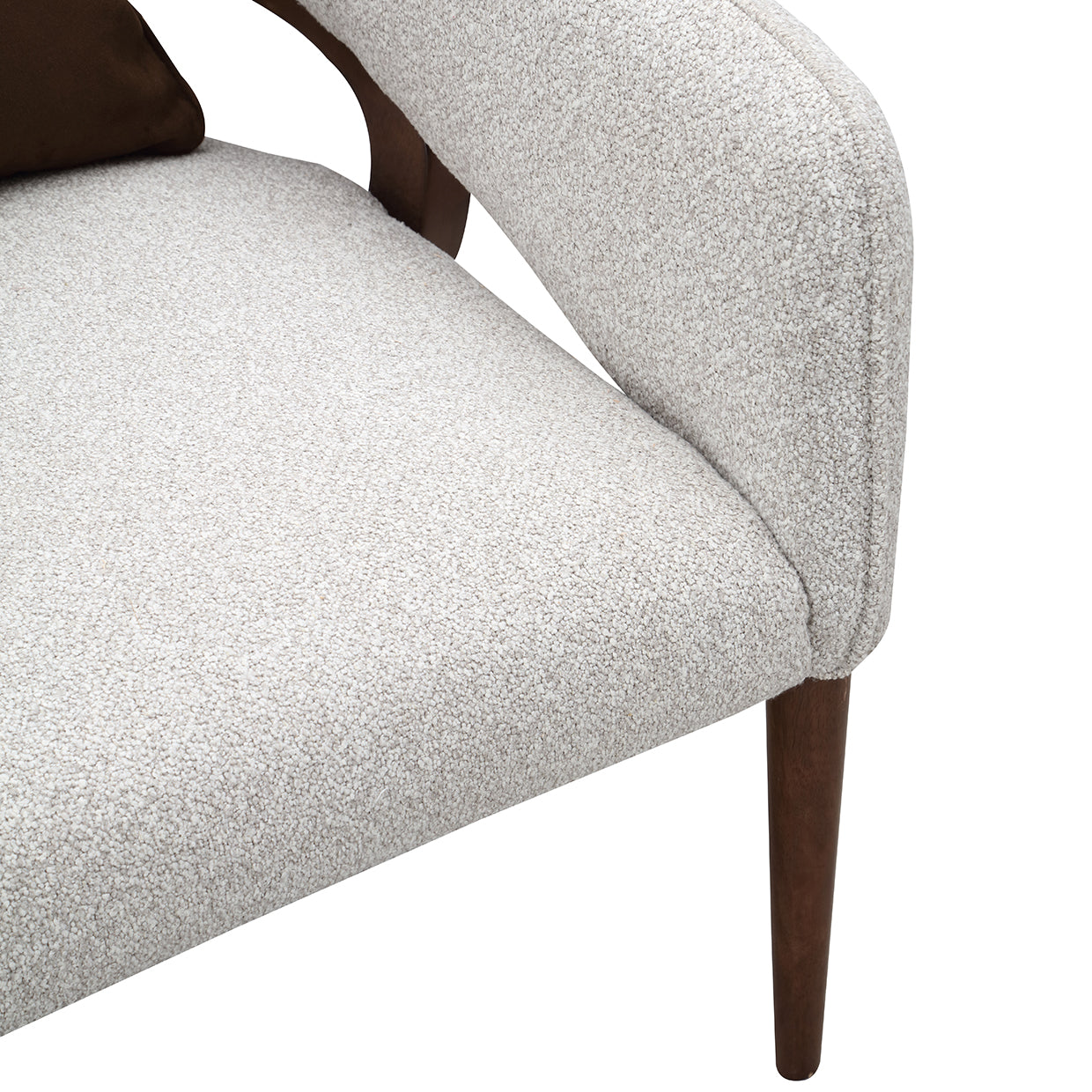 Houston Walnut/Pebble Accent Chair - Ornate Home