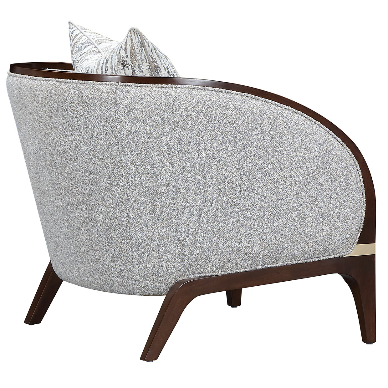 Houston Walnut/Pebble Matching Chair - Ornate Home