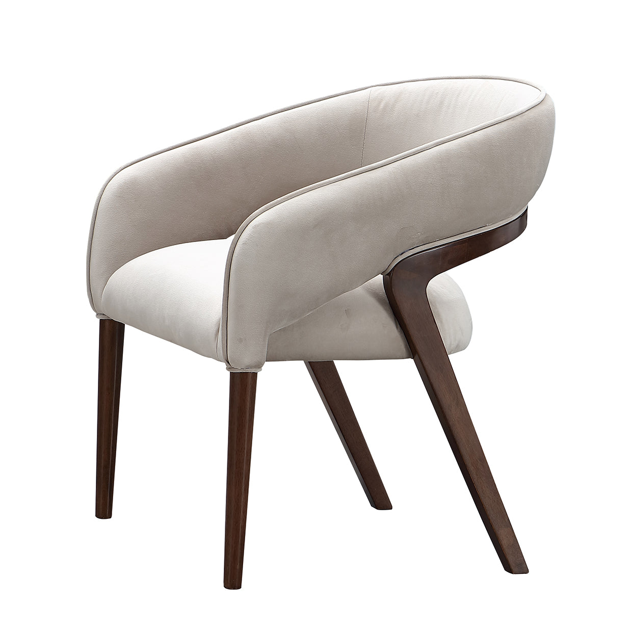 Houston Walnut/Porcini Vanity Chair - Ornate Home