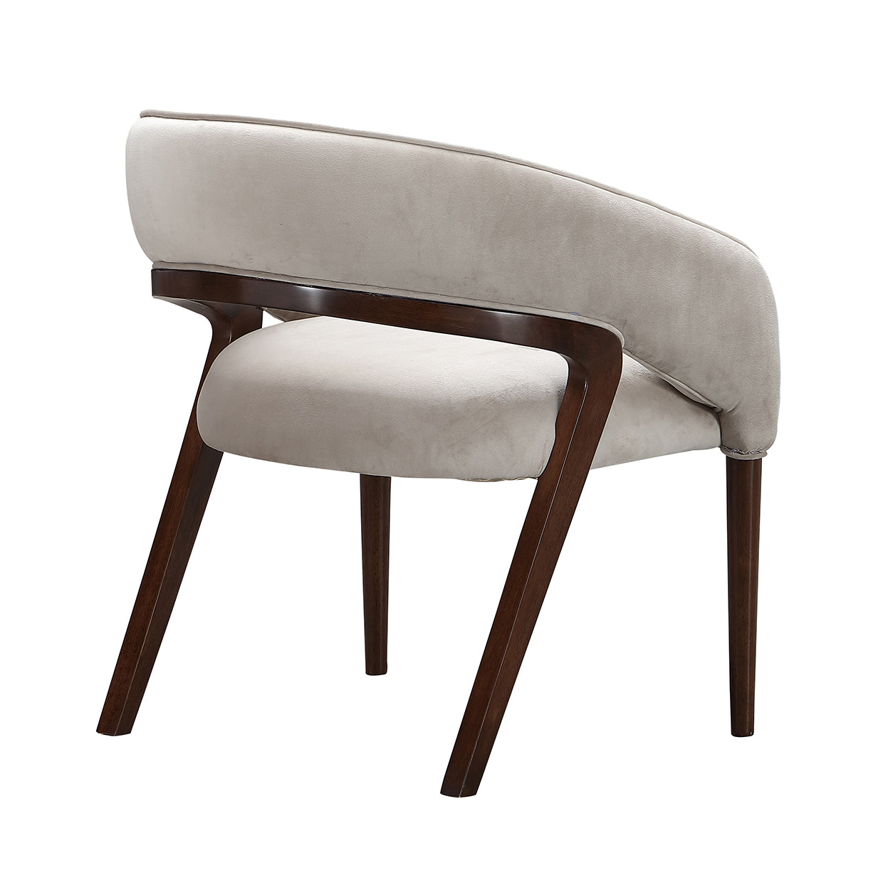 Houston Walnut/Porcini Vanity Chair - Ornate Home