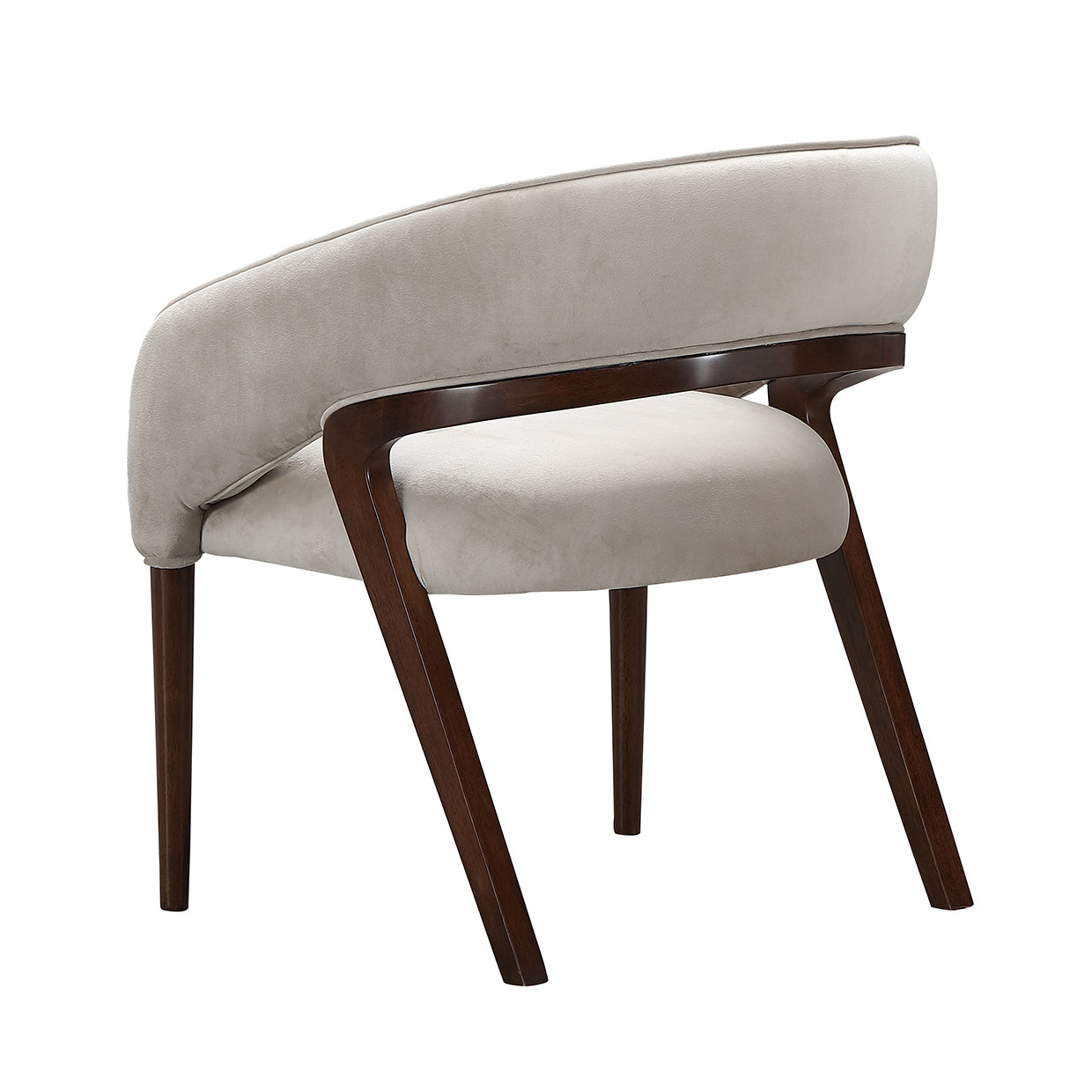 Houston Walnut/Porcini Vanity Chair - Ornate Home