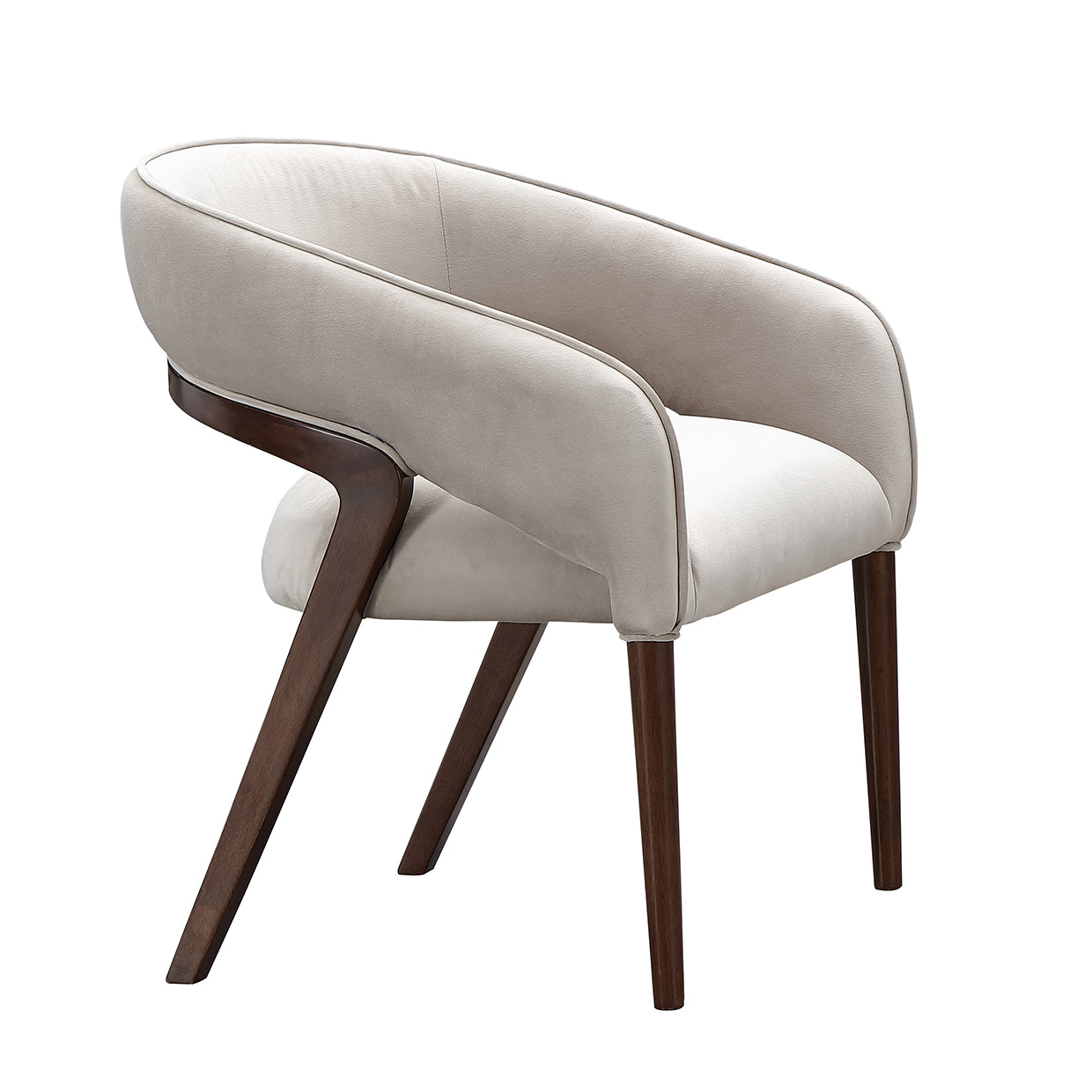 Houston Walnut/Porcini Vanity Chair - Ornate Home