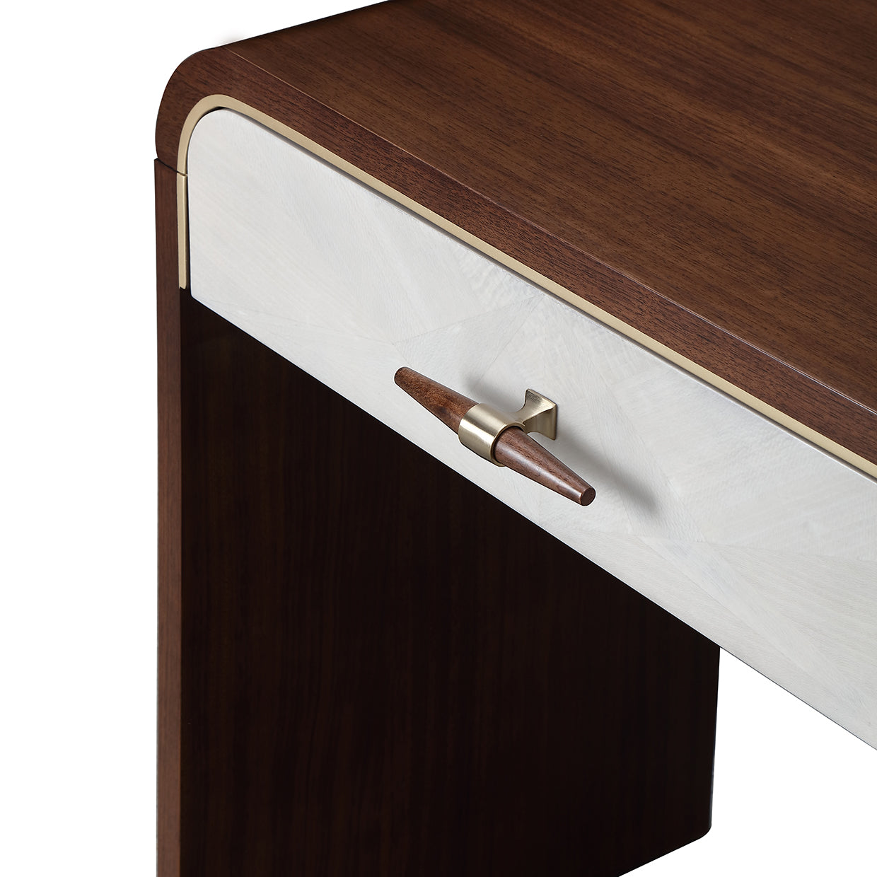 Houston Walnut Vanity Table - Ornate Home