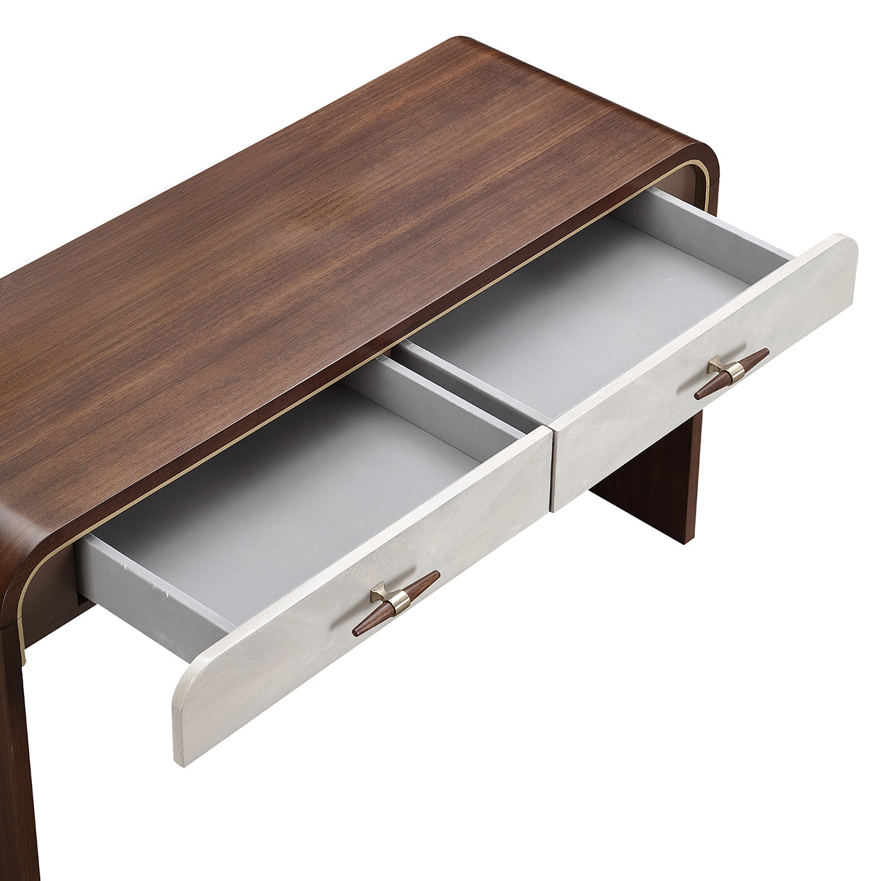Houston Walnut Vanity Table - Ornate Home