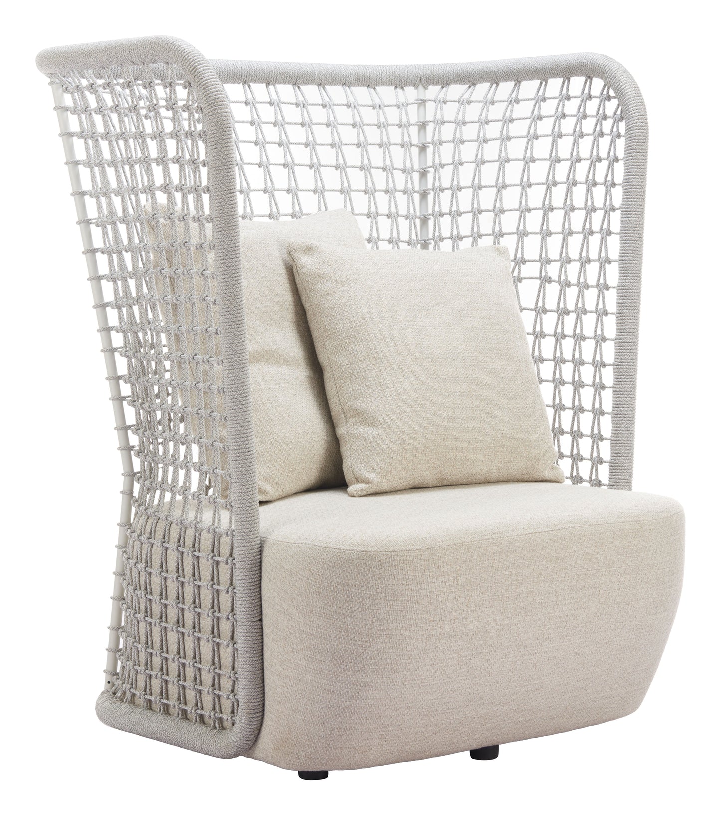 Hudu Beige Outdoor Accent Chair - Ornate Home