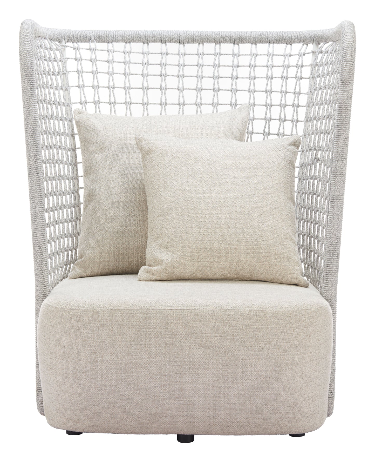 Hudu Beige Outdoor Accent Chair - Ornate Home