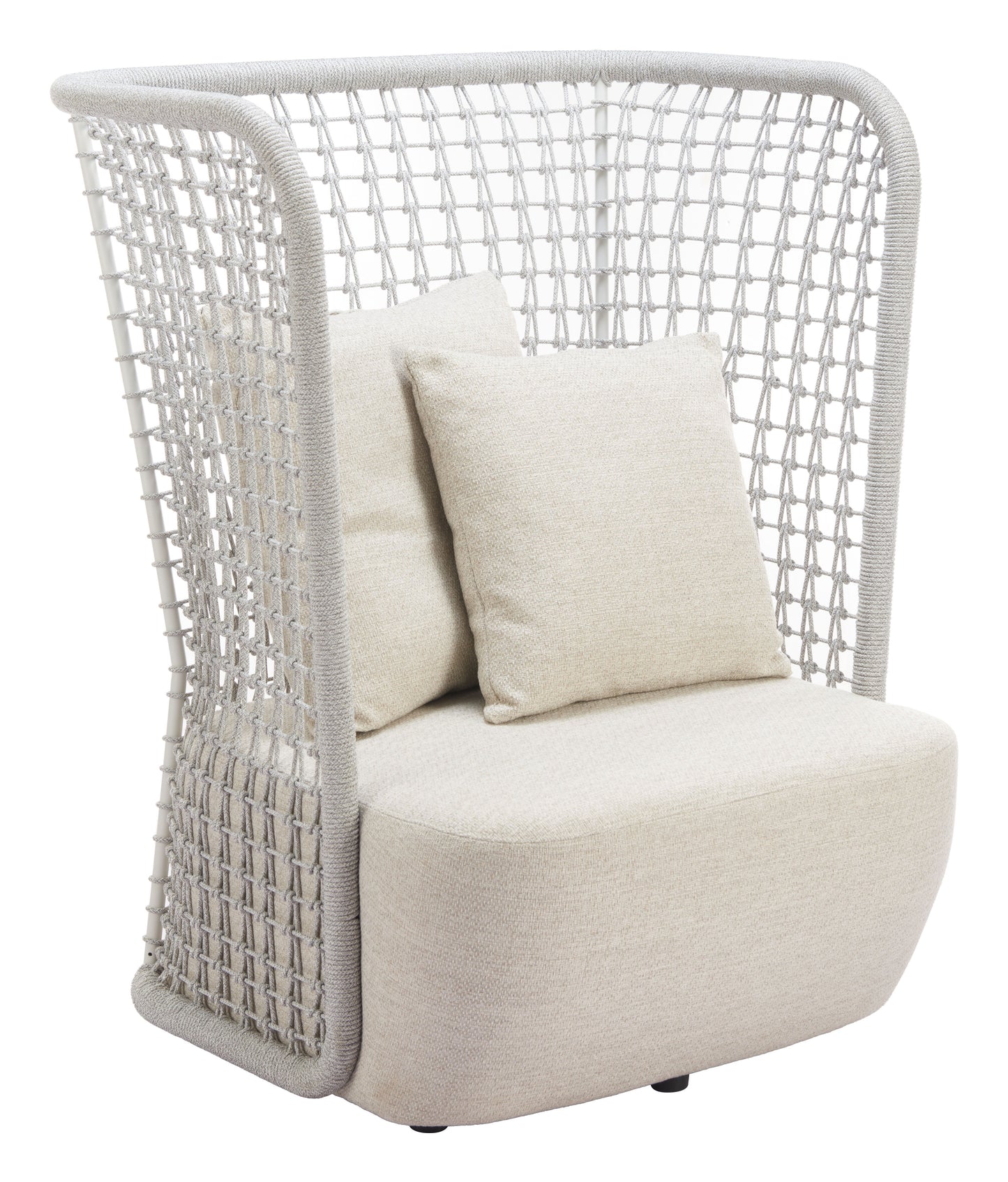 Hudu Beige Outdoor Accent Chair - Ornate Home