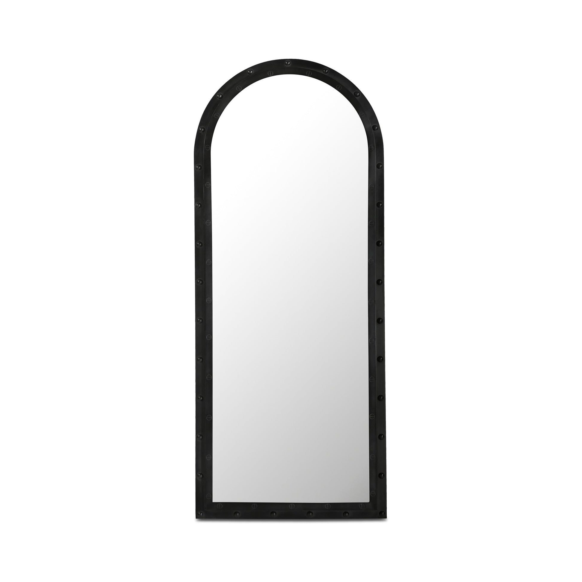 Hughes Grey Iron Floor Mirror - Ornate Home