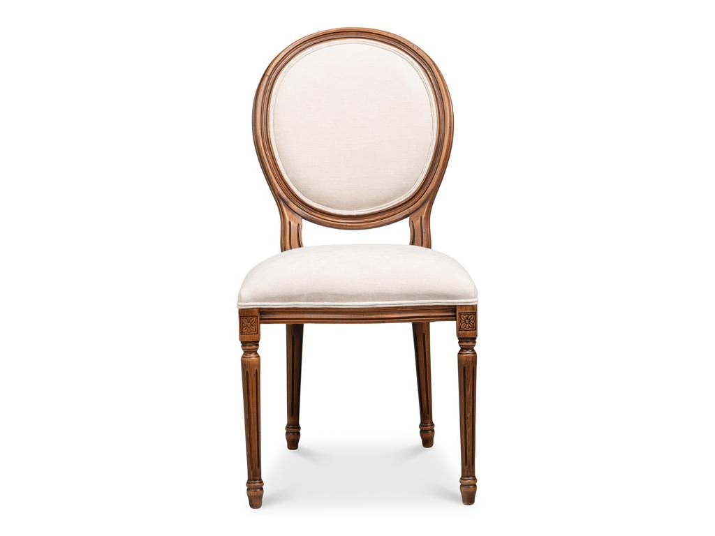 Hugo Beige Oval Side Chair (Set of 2) - Ornate Home