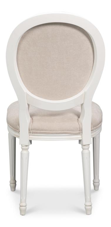 Hugo White Oval Side Chair (Set of 2) - Ornate Home