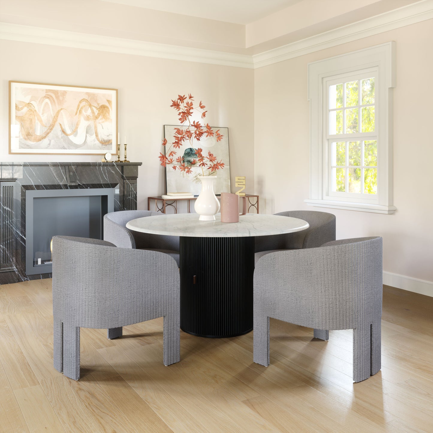 Hull Slate Gray Accent Chair - Ornate Home