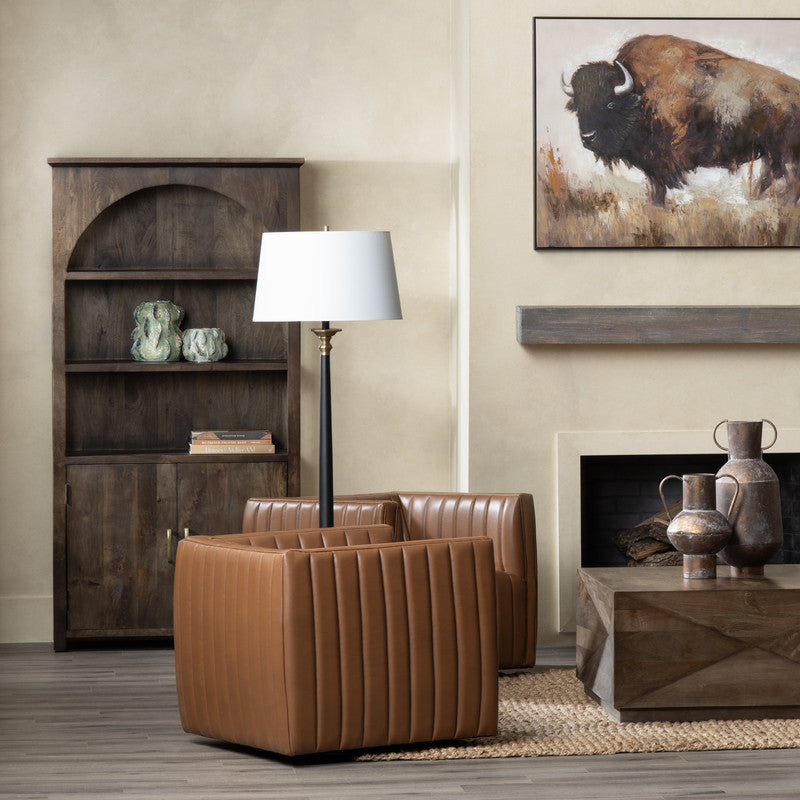 Huxley Brown Accent Chair - Ornate Home
